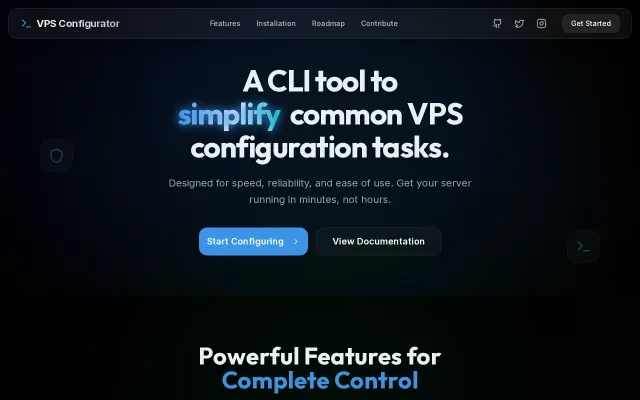 A CLI tool to simplify and automate common VPS configuration tasks