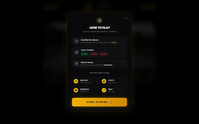 I built a daily movie puzzle for cinephiles with AI-assisted analysis