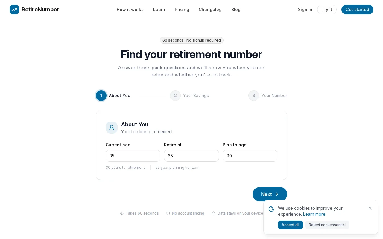 A FIRE calculator that verifies or determines your retirement number