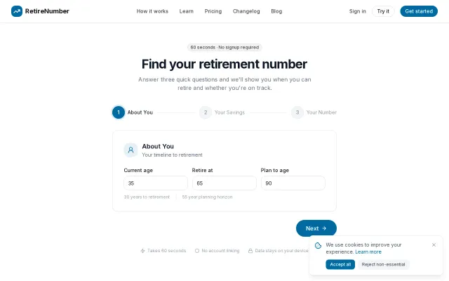 A FIRE calculator that verifies or determines your retirement number
