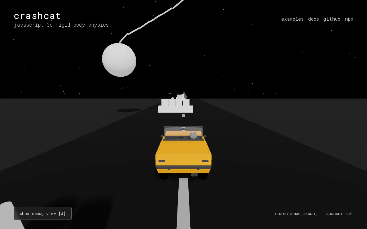 Crashcat – Lightweight 3D physics for JavaScript