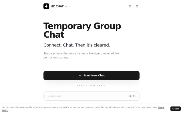HZ Chat – A simple session-based chat tool