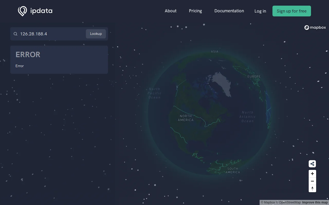 Beautiful IP Address Data Pages