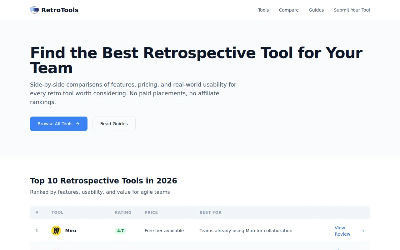 Agile Retro Tools