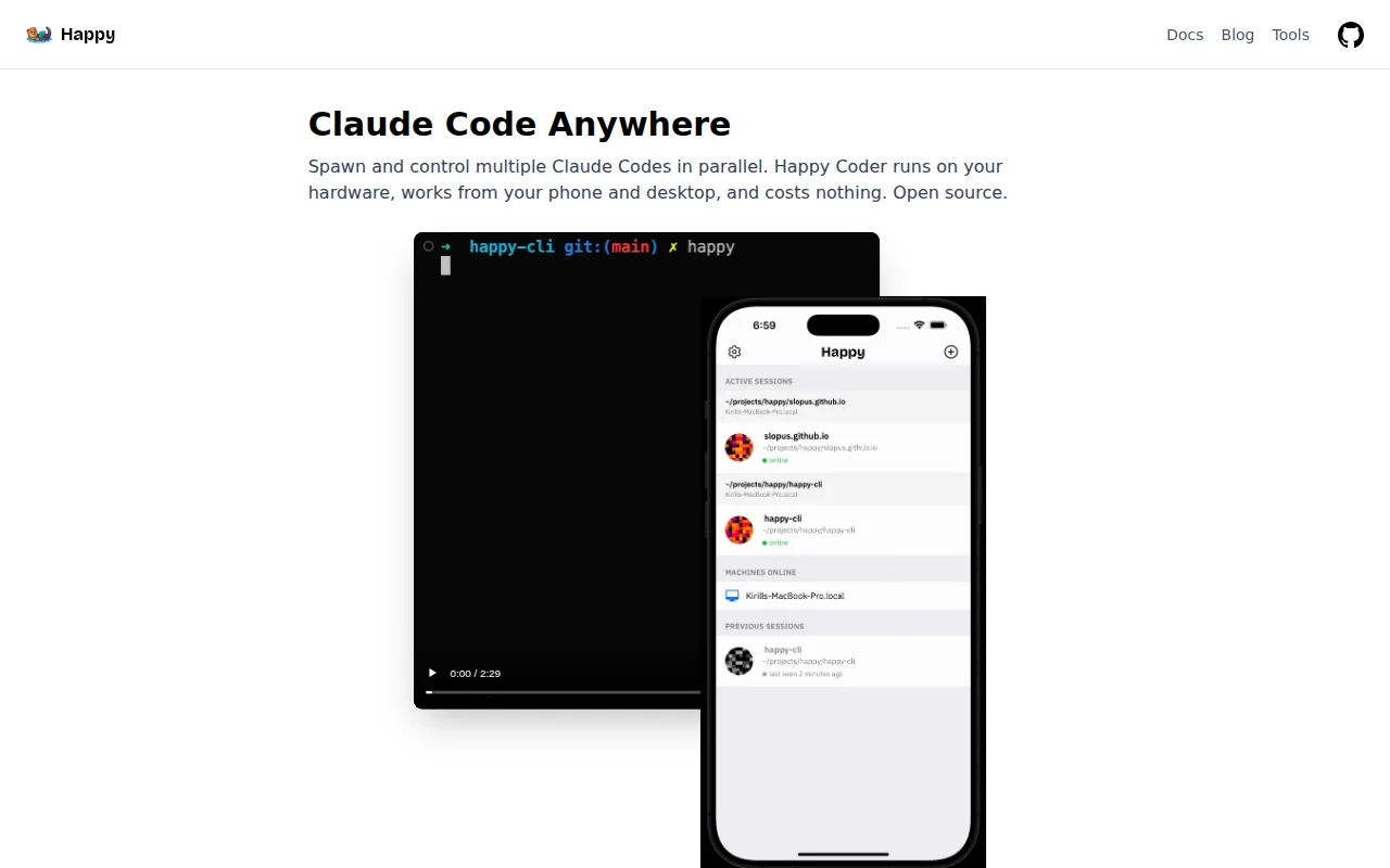 Happy Coder – Run Claude Code and Codex from Anywhere