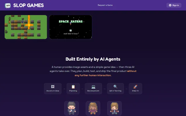 Indie game studio run by AI agents