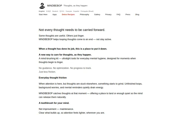 1MB iOS apps designed to reduce mental open loops