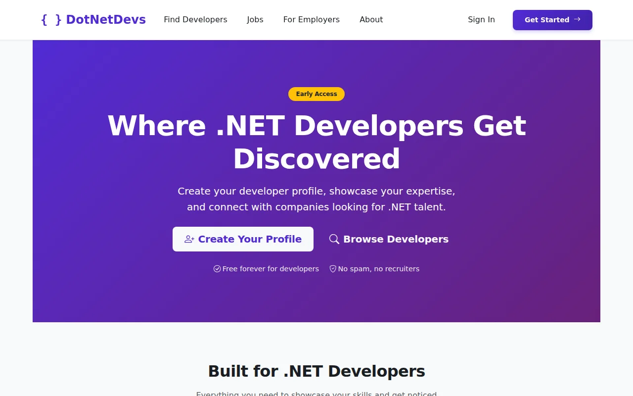 DotNetDevs – a reverse job board for .NET developers