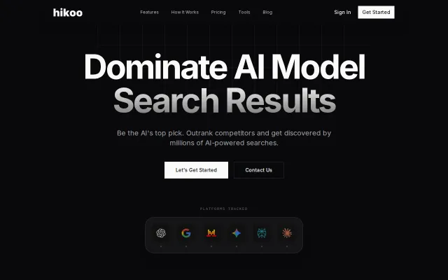 Hikoo – Track and optimize how AI search engines talk about your brand