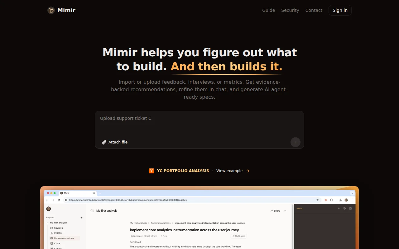 Mimir – Cursor for Product Managers