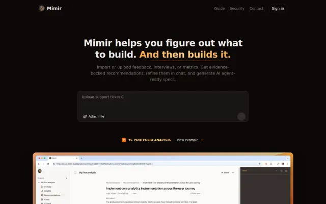 Mimir – Cursor for Product Managers