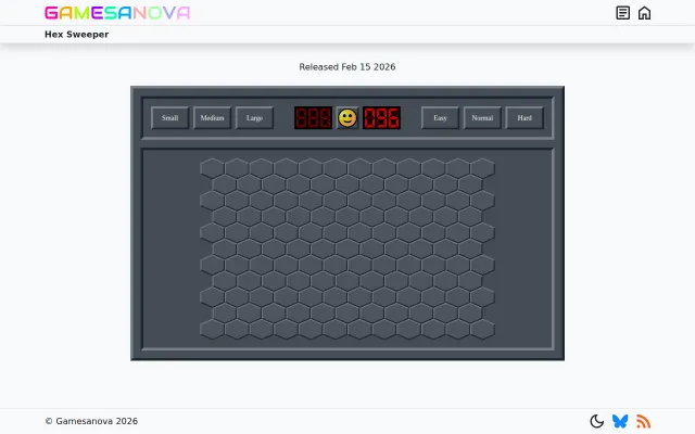 Hex-Sweeper – Minesweeper on a hexagonal grid, built with Phaser