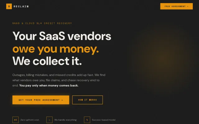 We recover SLA credits your cloud vendors owe you