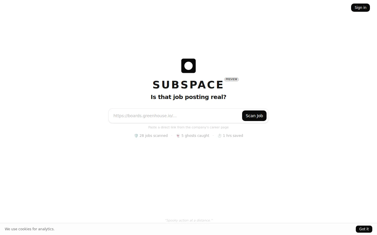 I got tired of applying to ghost jobs, so I built a BS detector