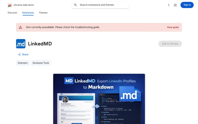 Turn LinkedIn profiles into Markdown for LLM use [open source]