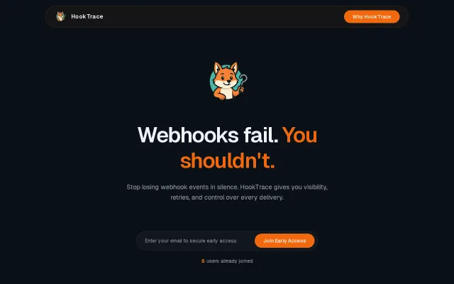 HookTrace – Inspect failed webhooks, payloads and retries