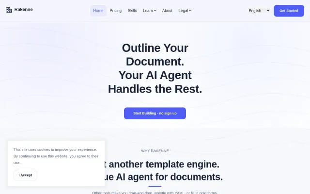 Rakenne – Markdown-defined agentic workflows for structured documents