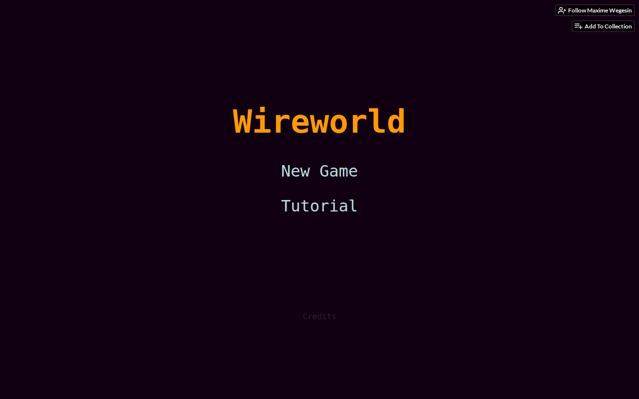 I build a puzzle game based on the wireworld cellular automation