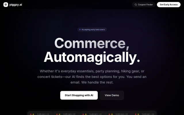 Piggzy – Turn your inbox into a universal 'Buy' button