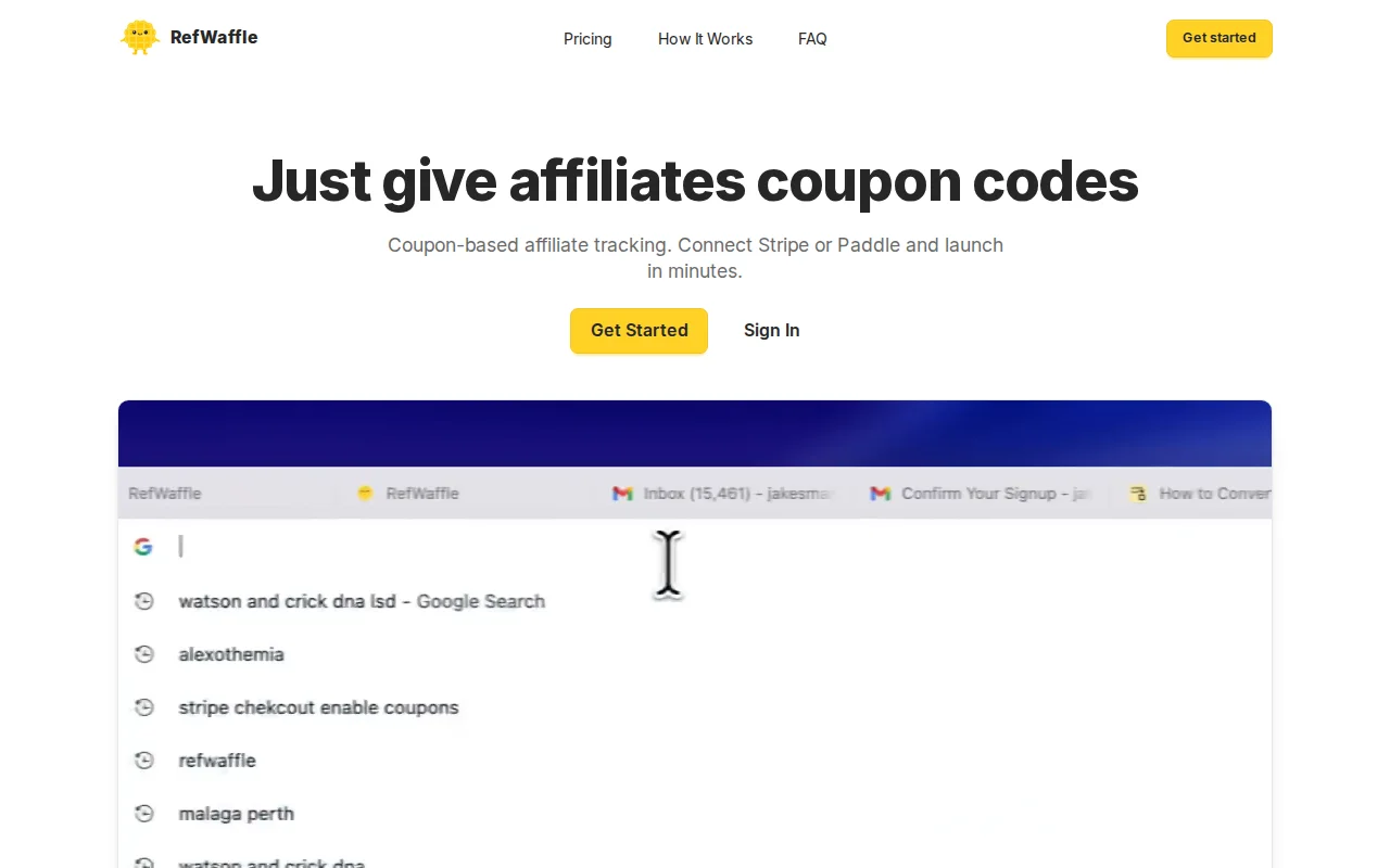 I made an affiliate site that tracks sales with coupons, not cookies