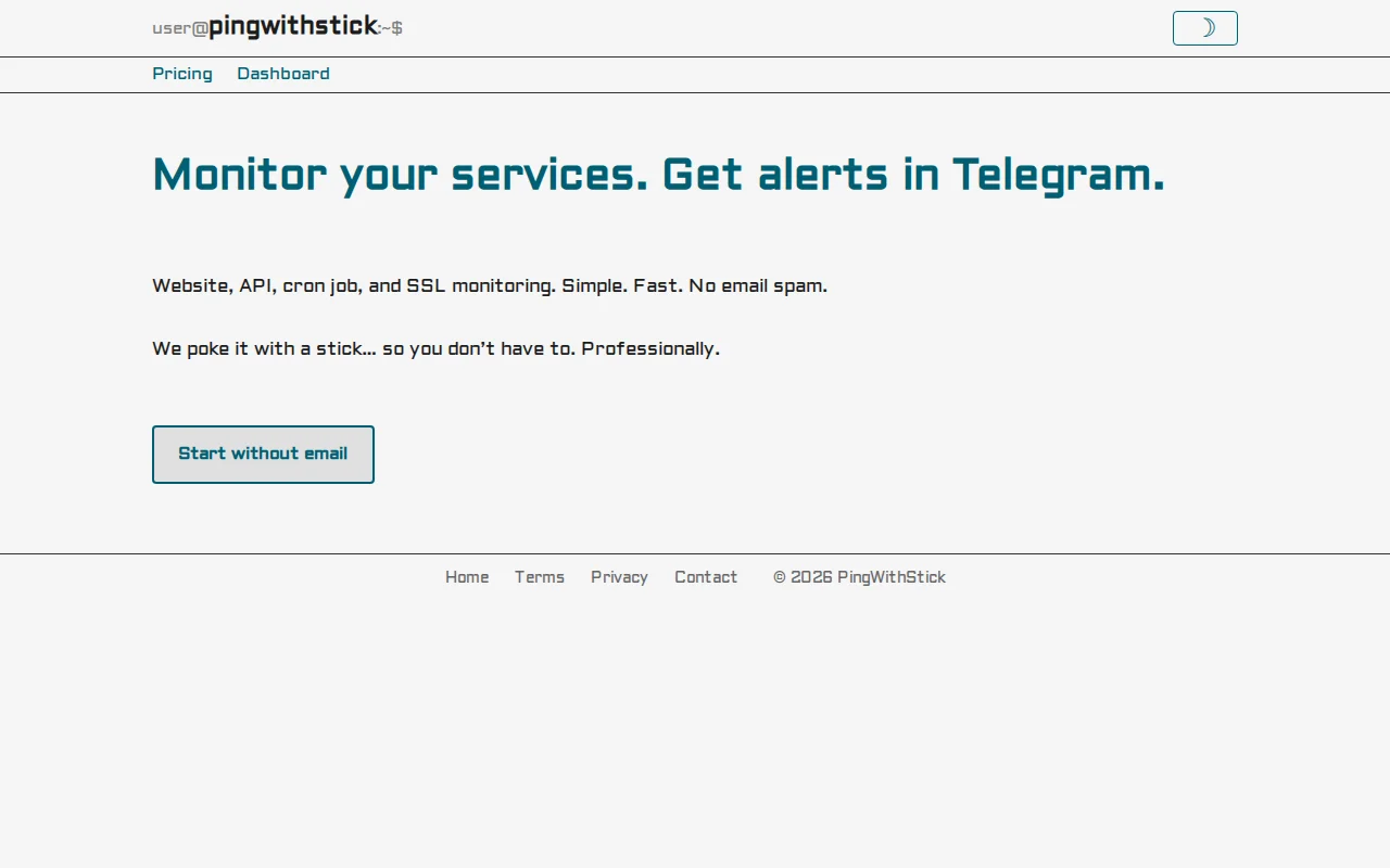 Website Monitoring with Telegram Alerts