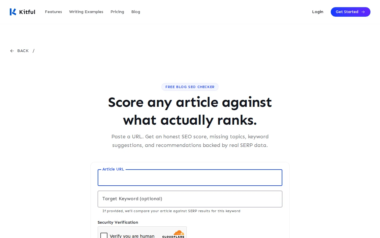 I built a free Blog SEO Checker