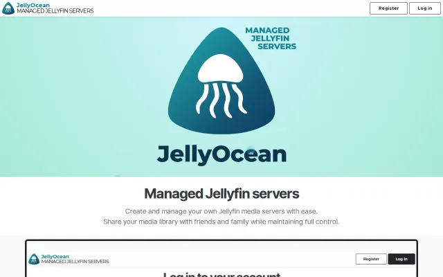 JellyOcean – Managed Jellyfin Servers