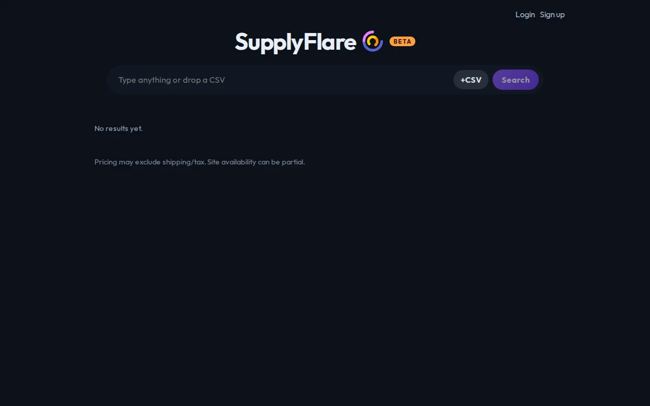 Compare Prices with SupplyFLare AI