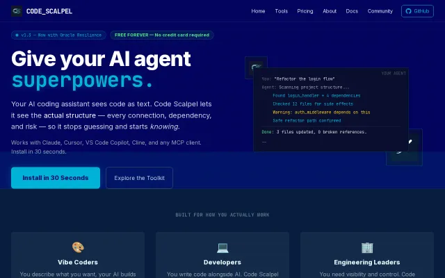 Code Scalpel – AST analyzer and security scanner (MCP server)