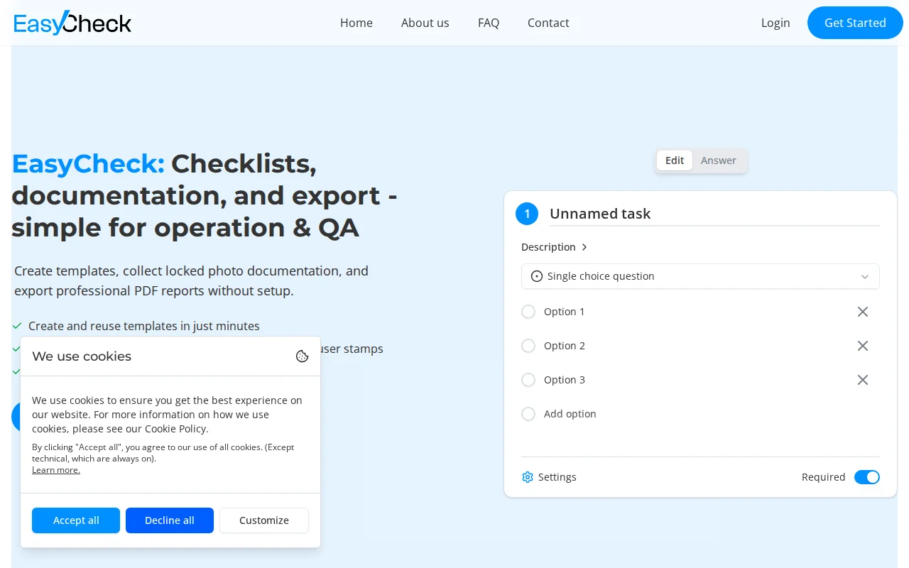 EasyCheck – lightweight compliance automation for small teams