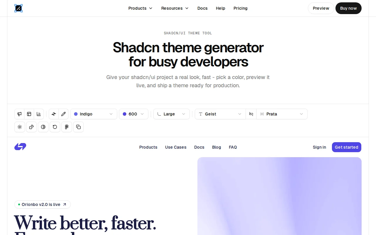 Shadcn theme generator for lazy devs