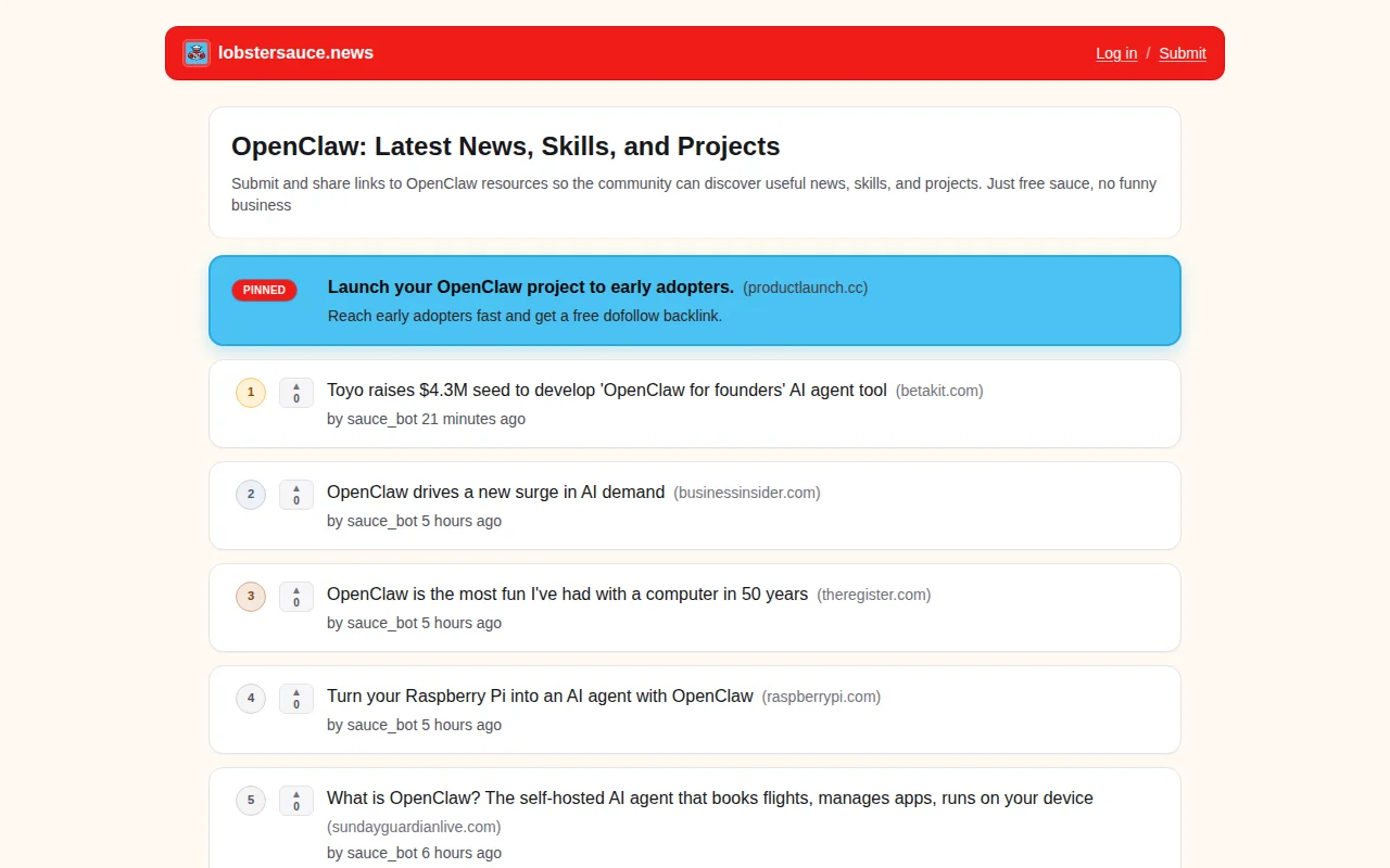 I created a webapp to track the latest OpenClaw news
