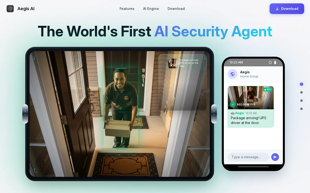 Aegis AI – The First AI Home Security Agent (GPT+Local,Mac/PC)