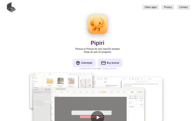 Fn-p to Picture-in-Picture any macOS window