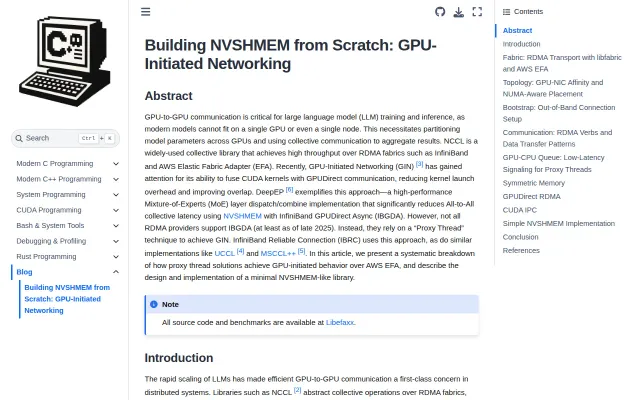 Nvshmem from Scratch – RDMA, GPUDirect, and GPU Networking Demystified