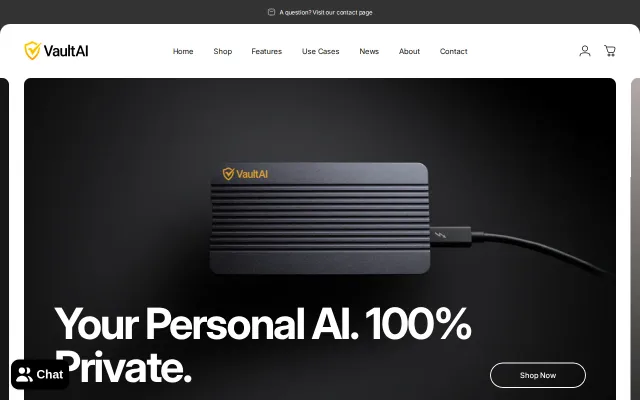 VaultAI – 42 AI models on a portable SSD, works offline ($399)