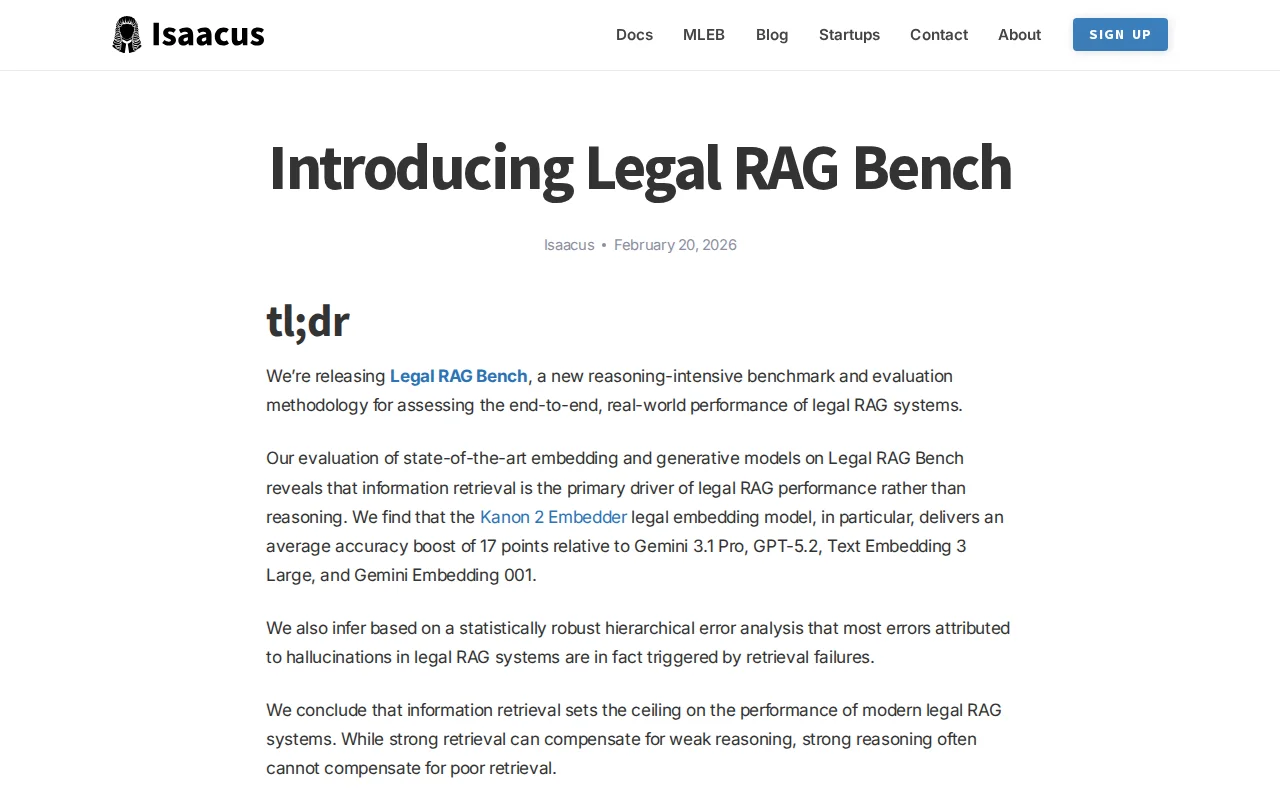Legal RAG Bench