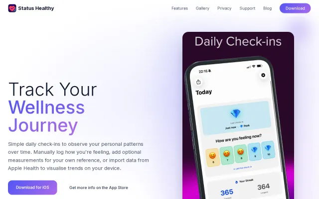On Device Personal Wellness Tracking