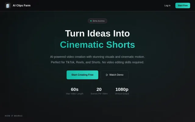 I built a website for generating viral shorts with AI