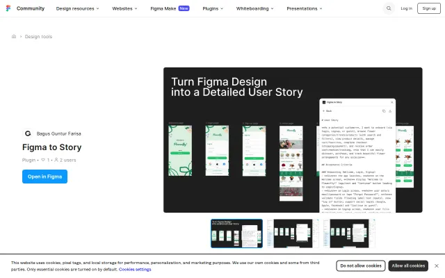 Turn Figma Design into Detailed User Story
