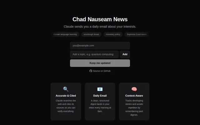 Personalized Newsletters