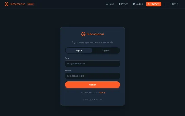 Subconscious open source AI agents that send you personalized emails
