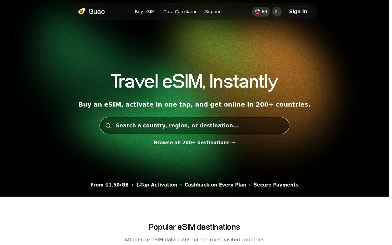 Travel Data ESIMs from a Solo Hacker