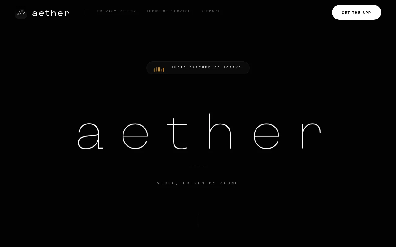 AetherCam, a video recorder focusing on audio