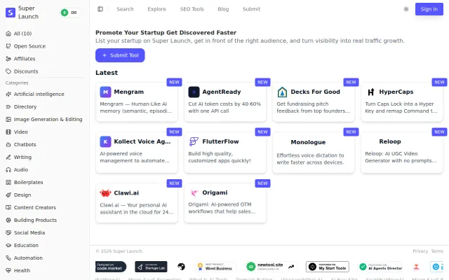 Super Launch – A platform for you to get discovered and grow traffic