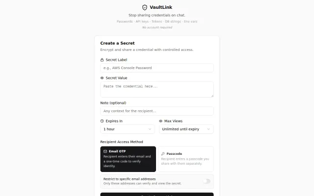 Stop Pasting Credentials in Slack