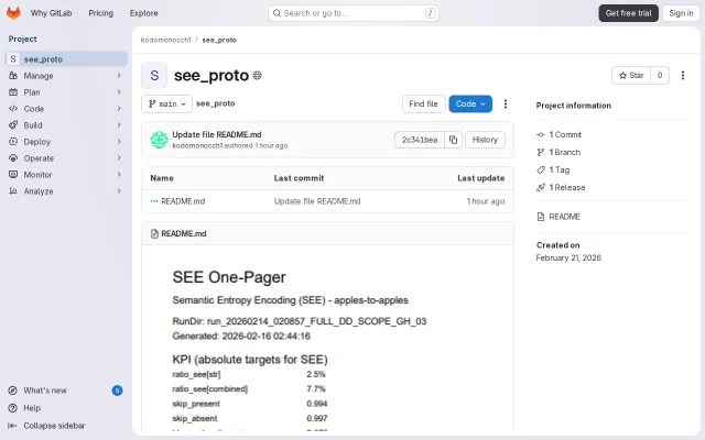 See – searchable JSON compression (offline 10-min demo)