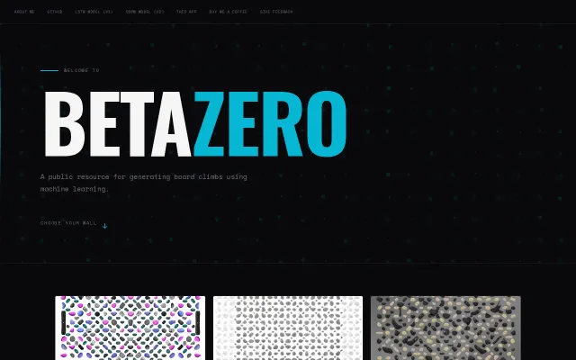 BetaZero, a diffusion climb generator for system boards