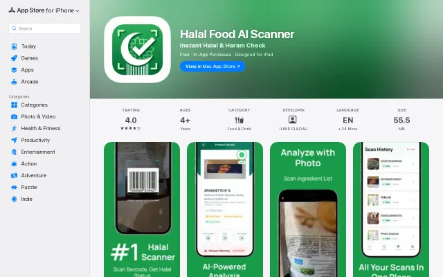 Halal Food AI – Analyze food ingredients using Gemini