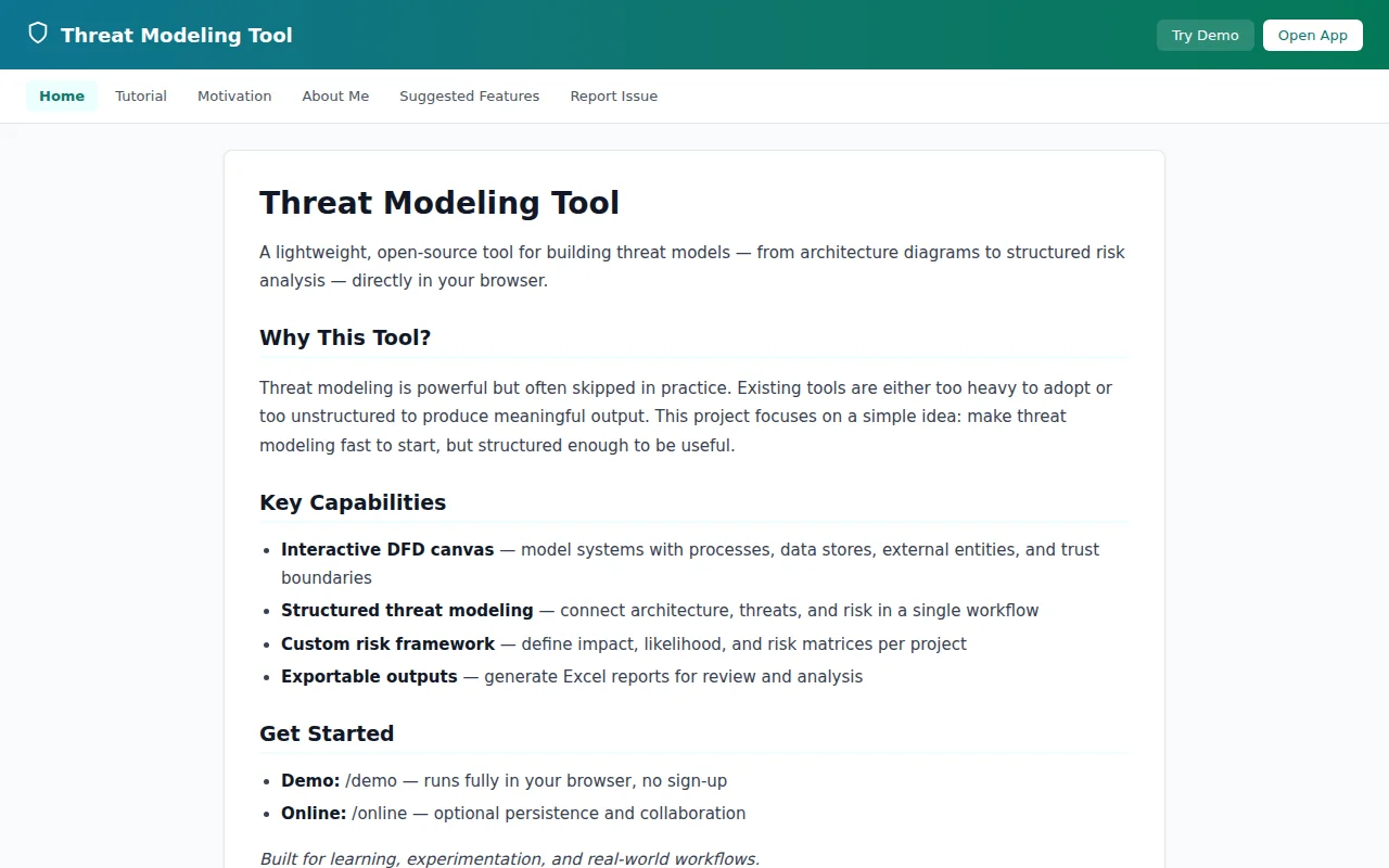 Threatmodeling Tool to outgrow spreadsheets, word and MS-TMT